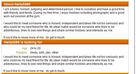 describe yourself dating profile examples